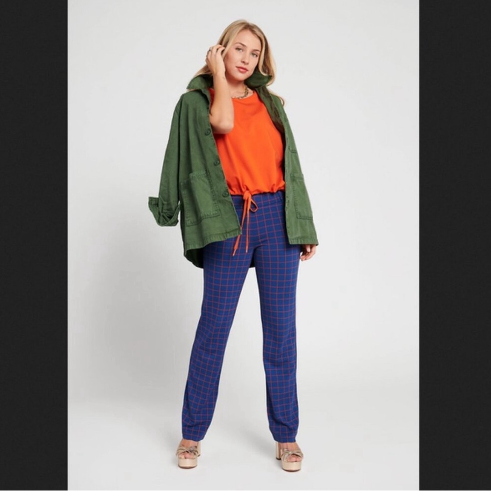 Betabrand Orange Agile Drawstring Tee Shirt Short Sleeve Size XL NEW - Picture 3 of 6